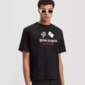 Palm Angels T-shirt Racing Flag Letter Print Short Sleeve T-shirt
