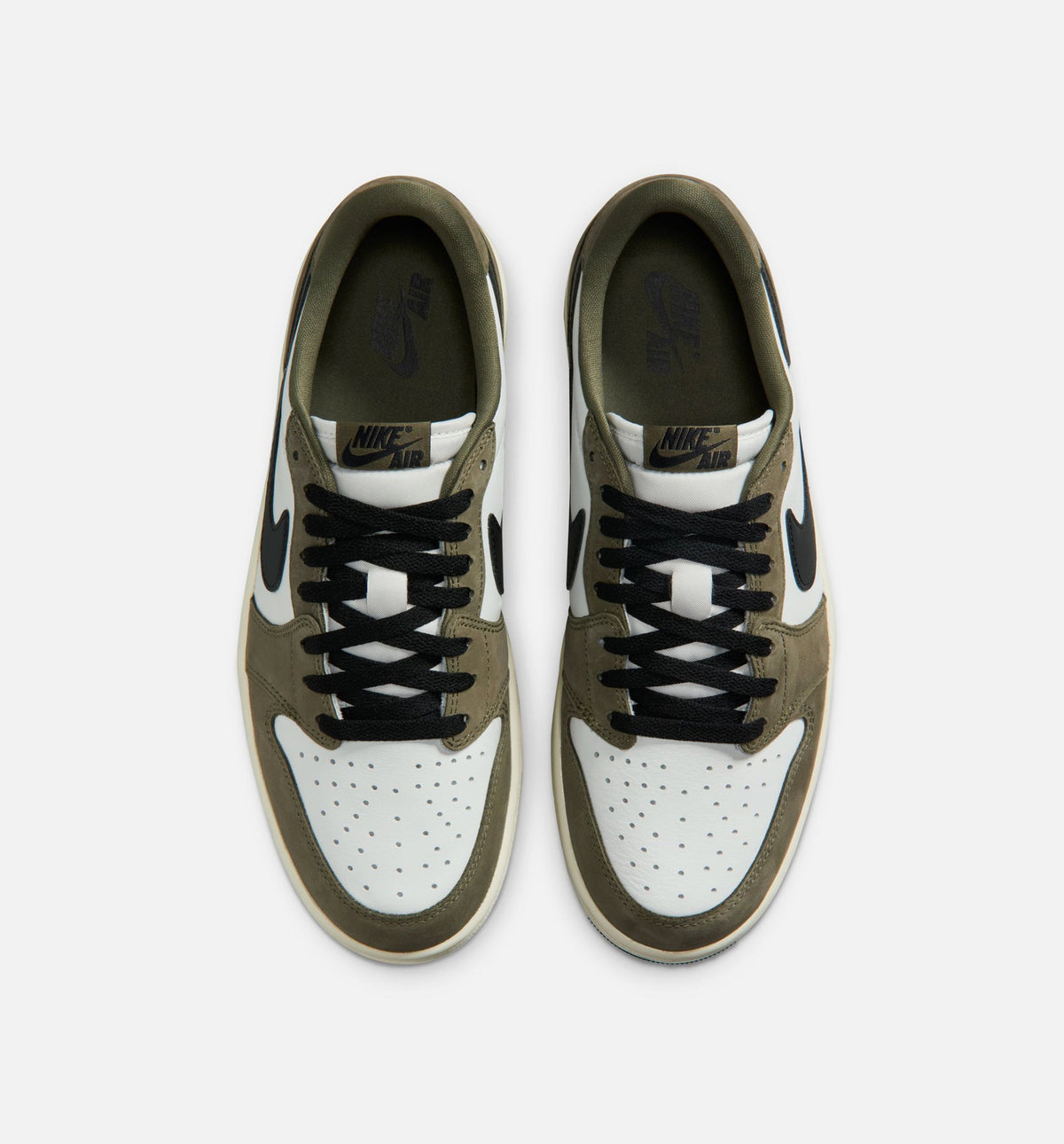 Air Jordan 1 Low OG Men's Sneakers | Medium Olive/Black/Summit White/Sail