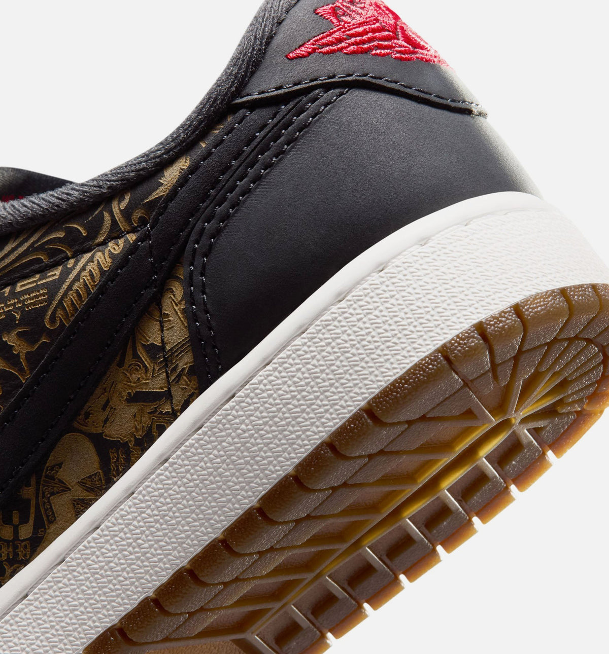 Air Jordan 1 Retro Low OG Laser Black/Red Big Kids' Lifestyle Shoes - Black/Varsity Red/Summit White