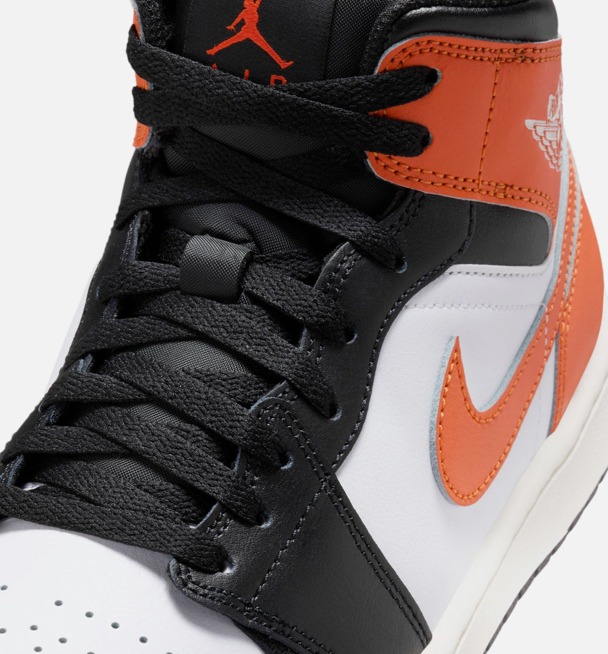 Air Jordan 1 Mid - Men's Lifestyle Sneaker (Starfish/White/Sail/Black)