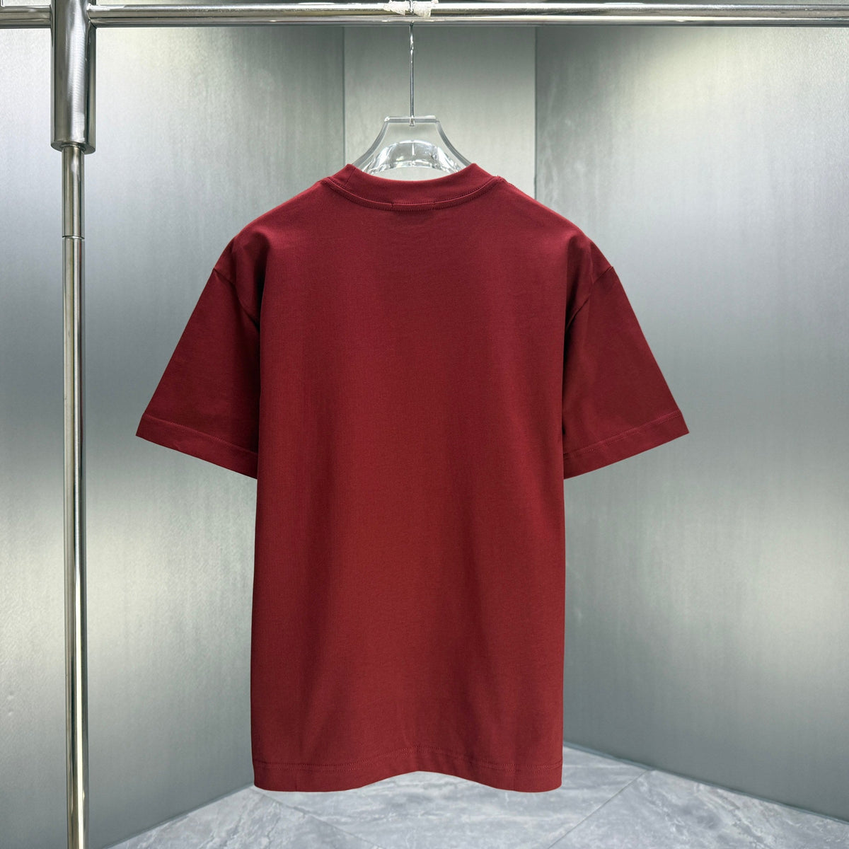 Moncler Classic Badge T-Shirt Deep Red