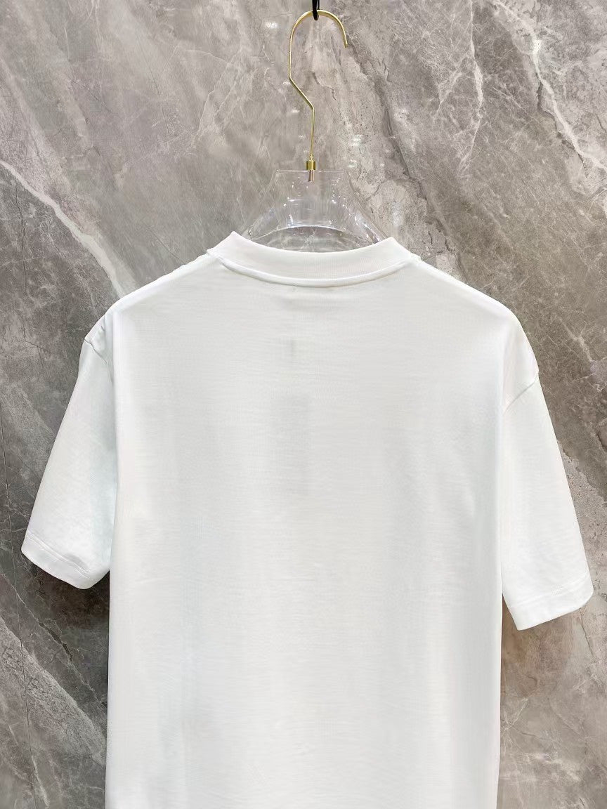 Amiri Arts District Multi‑Line Text Graphic Crew‑Neck Short‑Sleeve T‑Shirt