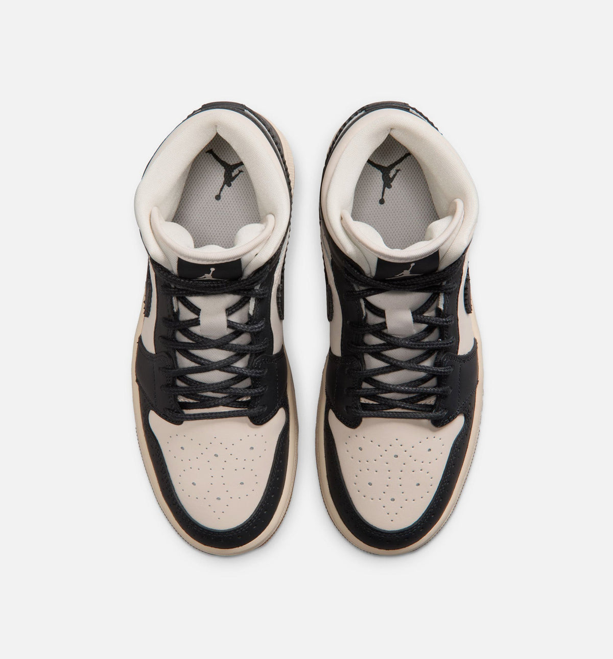 Air Jordan 1 Mid SE Women's Lifestyle Shoes - Off-Noir/Chalk/Pearl White