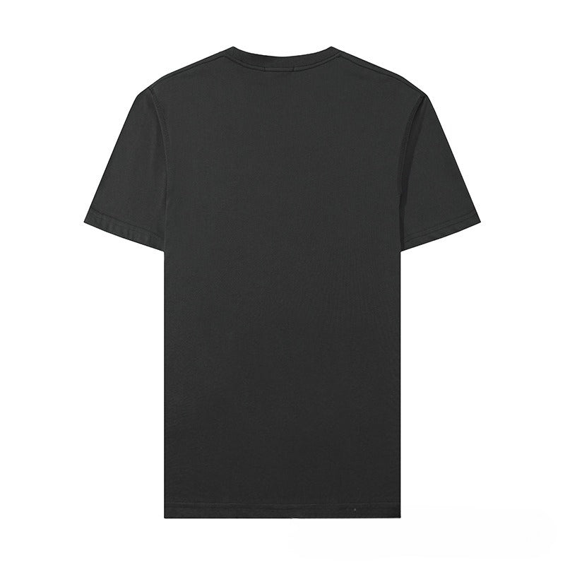 Stone Island Compass Embroidered Chest Pocket Oversized Tee Streetwear