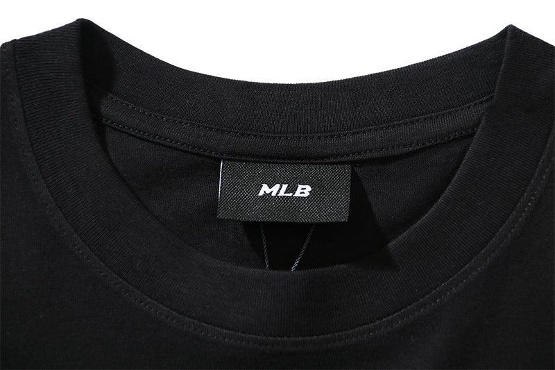 MLB Multicolor Letter Graphic Cotton Short‑Sleeve T‑Shirt