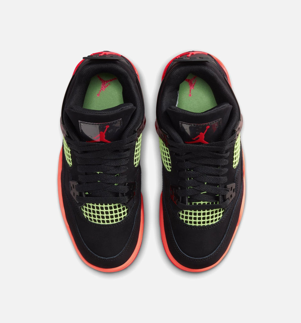 Air Jordan 4 Retro Black Infrared 23 Grade School Lifestyle Shoe – Black/Infrared 23/Bright Mango