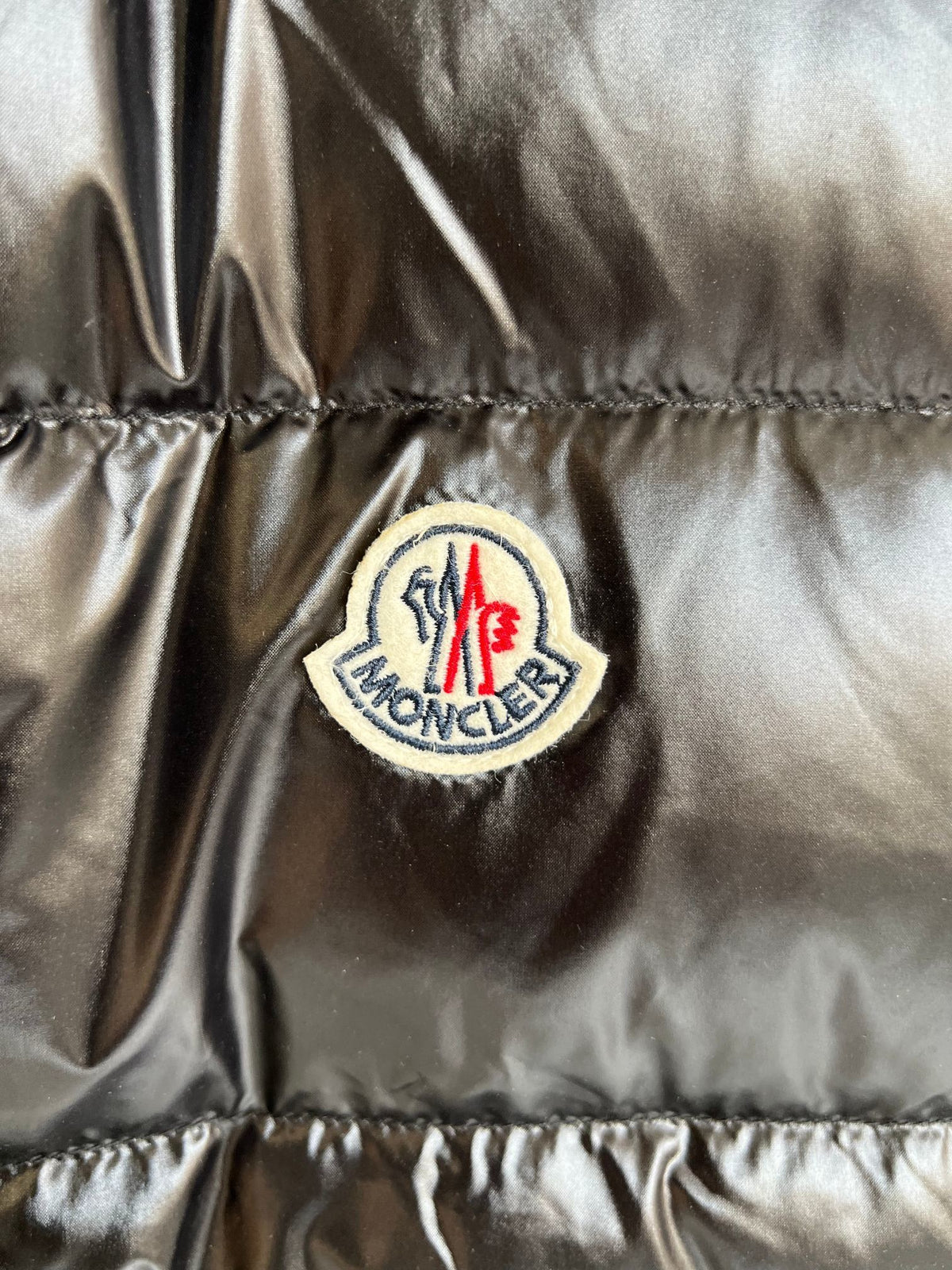 Moncler Black Glossy Down Vest