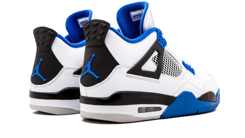 Air Jordan 4 Retro 'Motorsports' – Rare White, Black & Varsity Royal Blue AJ4 with Racing Heritage