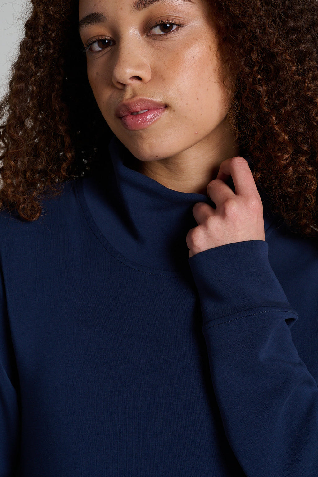 Dreamweave Mock Neck Sweatshirt