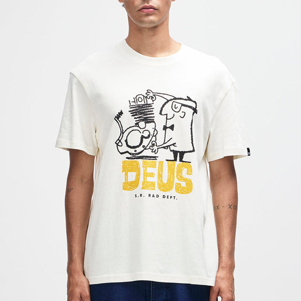 Deus Erasarolgy Tee: Pristine White
