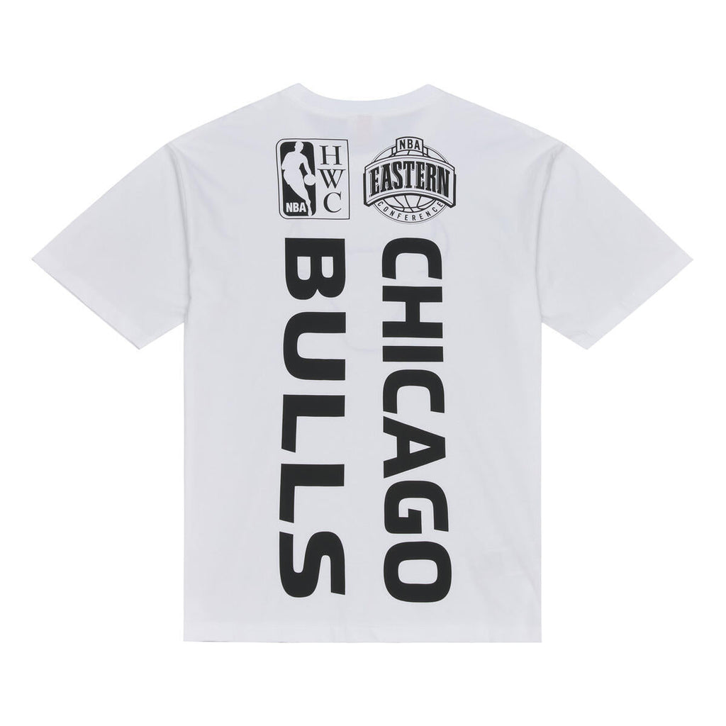 M&N NBA Chicago Bulls Monochrome Short Sleeve Tee