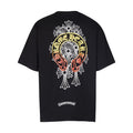 Chrome Heart T Shirts Cross Color Printed Short Sleeve T-Shirt Loose