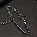 Chrome Hearts Silver Plus Cross chain bracelet 925 Sterling Silver