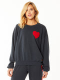 HEART STITCH CREW SWEATSHIRT