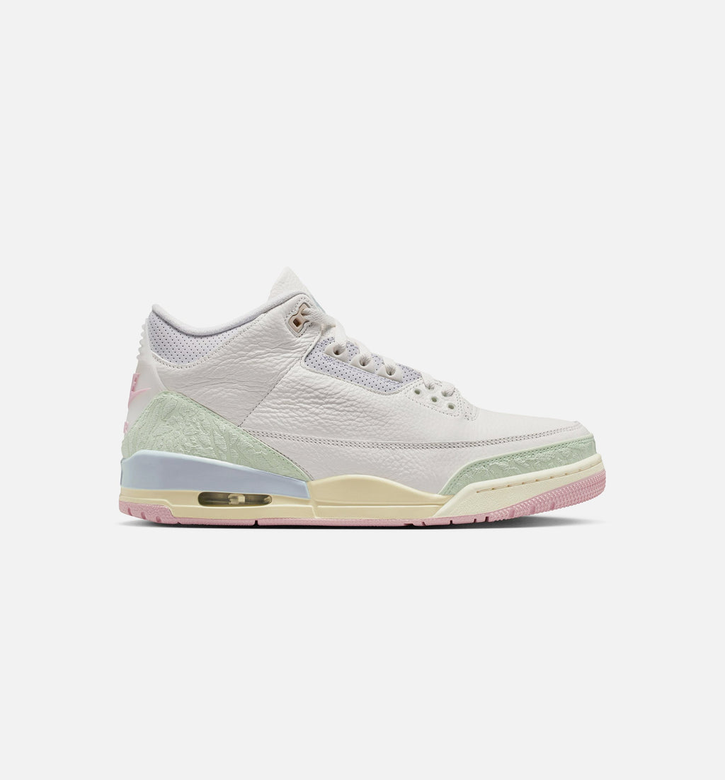 Air Jordan 3 Retro Sail And Jade Aura Men's Lifestyle Shoes - Sail / Jade Aura / Aura / Iced Carmine