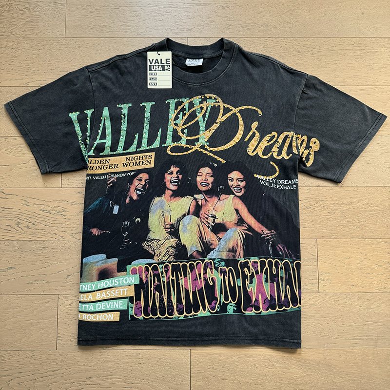 VALE USA Waiting to Exhale Rhinestone Graphic T-Shirt