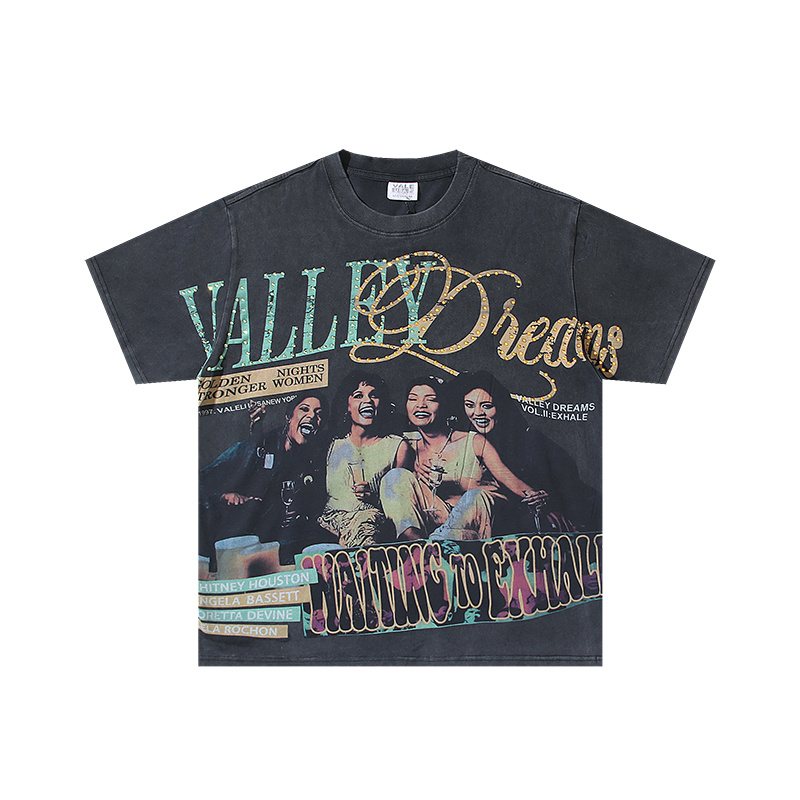 VALE USA Waiting to Exhale Rhinestone Graphic T-Shirt