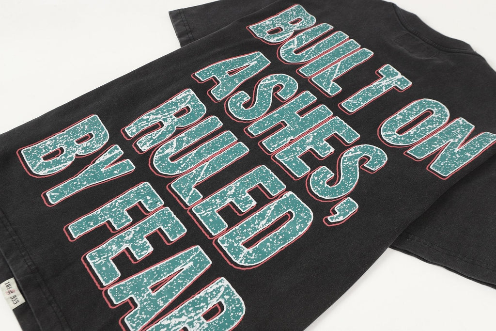 Godspeed Washed Black Skull Graphic T-Shirt