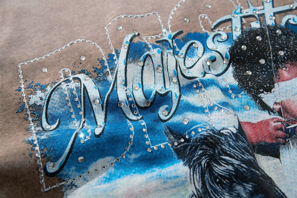 MAJESTIK Western Horse Graphic T-Shirt