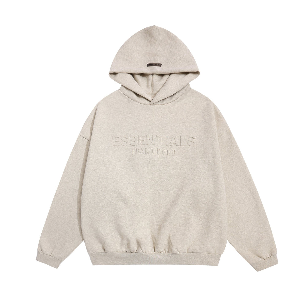 Fear of God Essentials Logo Pullover Hoodie - Light Heather Gray