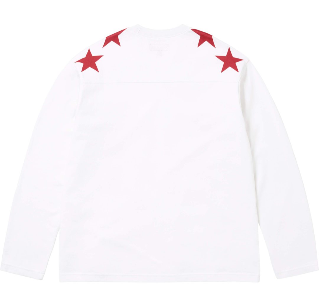 Supreme 88 Star Shoulder Long-Sleeve T-Shirt