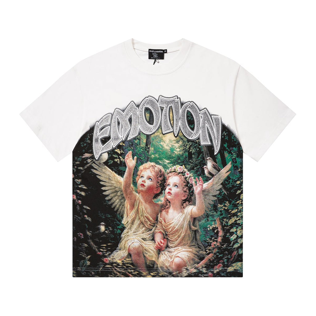 MIXED EMOTION Angel Graphic T-Shirt