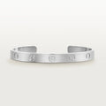 CARTIER LOVE BRACELET 6.1MM OPEN CUFF SILVER