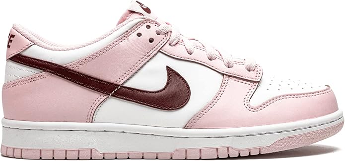 Big Kid's Nike Dunk Low Pink Foam/Dark Beetroot-White (CW1590 601)