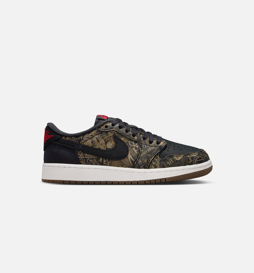 Air Jordan 1 Retro Low OG Laser Black/Red Big Kids' Lifestyle Shoes - Black/Varsity Red/Summit White