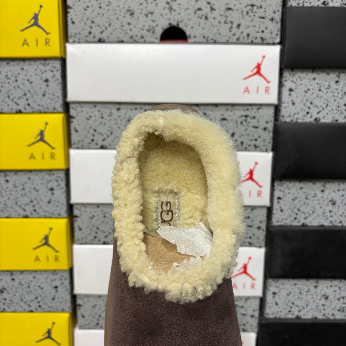 UGG Tasman Slipper – Unisex Wool-Lined Suede Moccasin in Chocolate Brown