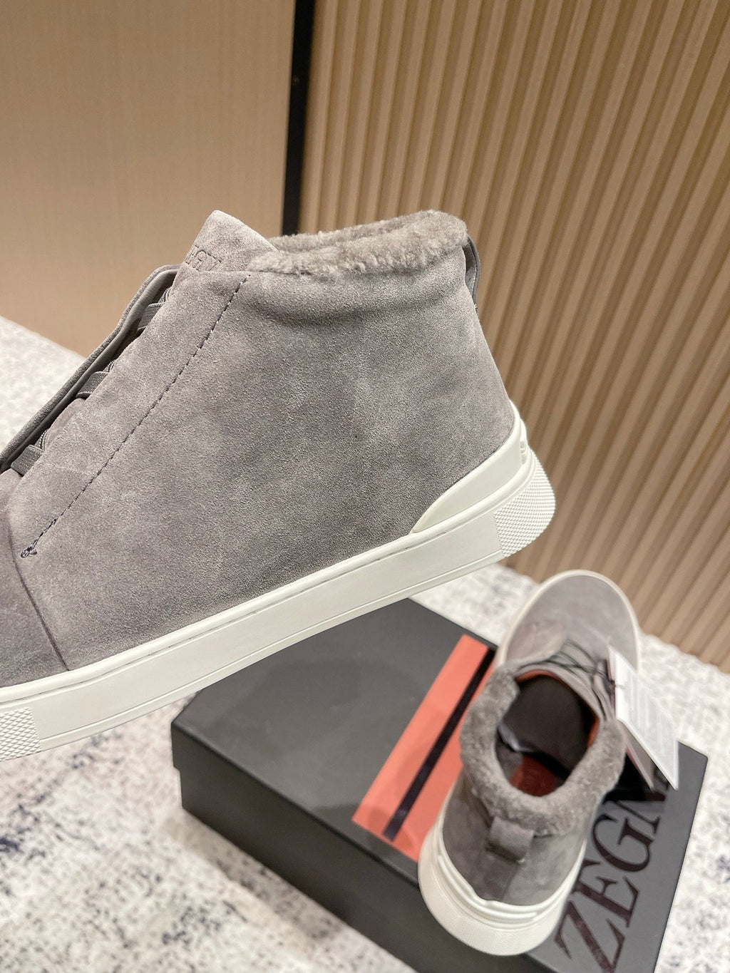 Zegna Triple Stitch High-Top Casual Shoes – 2025SS