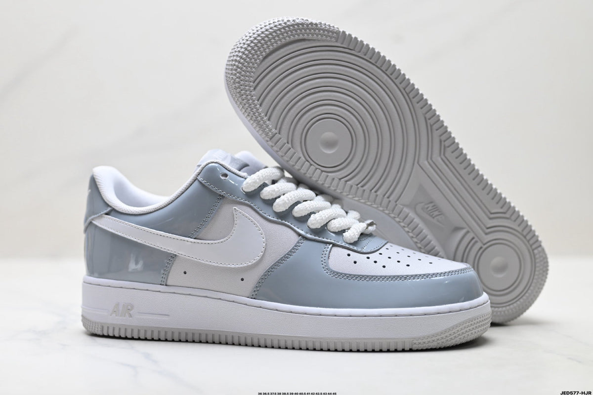 Nike Air Force 1 Low White Gray Unisex Sneakers Style 19