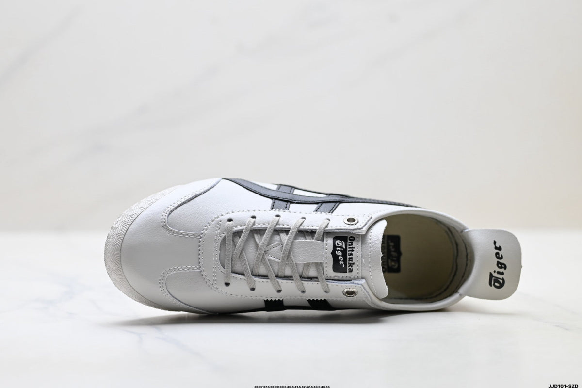 Onitsuka Tiger Retro Low Top White Black Unisex Shoes Style 09