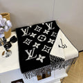 Louis Vuitton Reversible Fringed Scarf