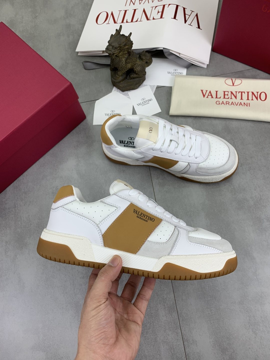 Valentino Color-Block Low-Top Sneakers