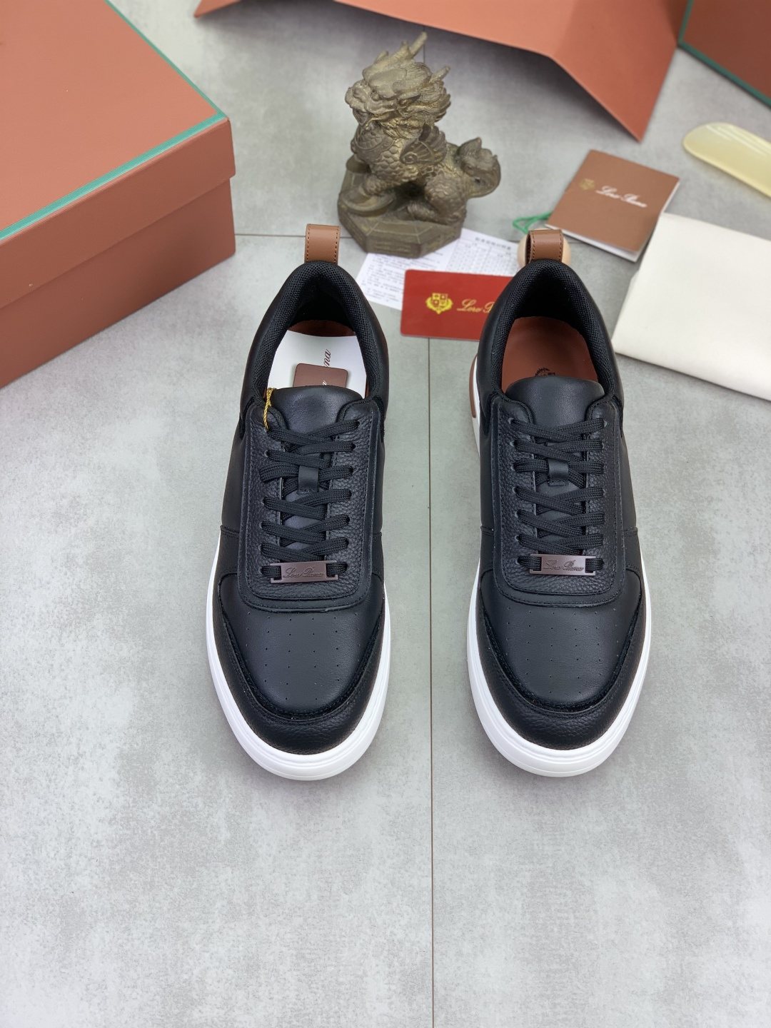 Loro Piana Paneled Low-Top Sneakers
