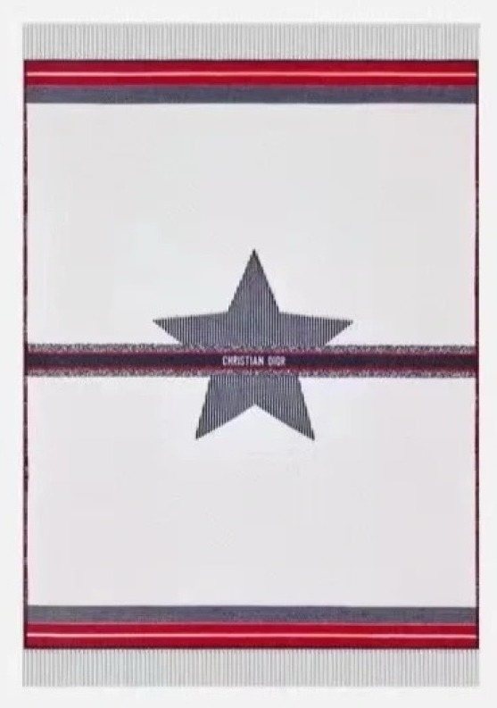 Dior Star Fringed Shawl