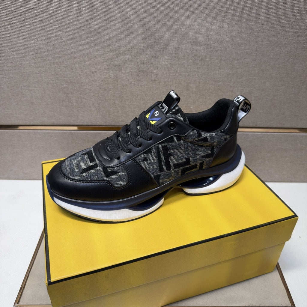 Fendi Men's Patterned Panel Sneakers