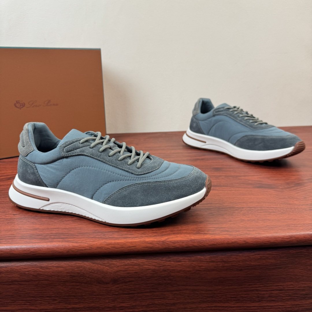 Loro Piana Men's Low-Top Sneakers - Padded Collar