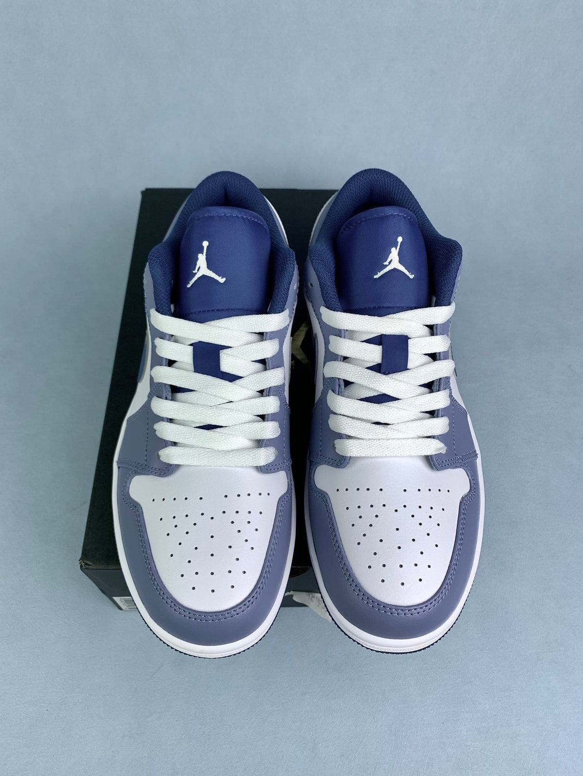 Air Jordan 1 Low Navy Blue 553558-414 Unisex Sneakers