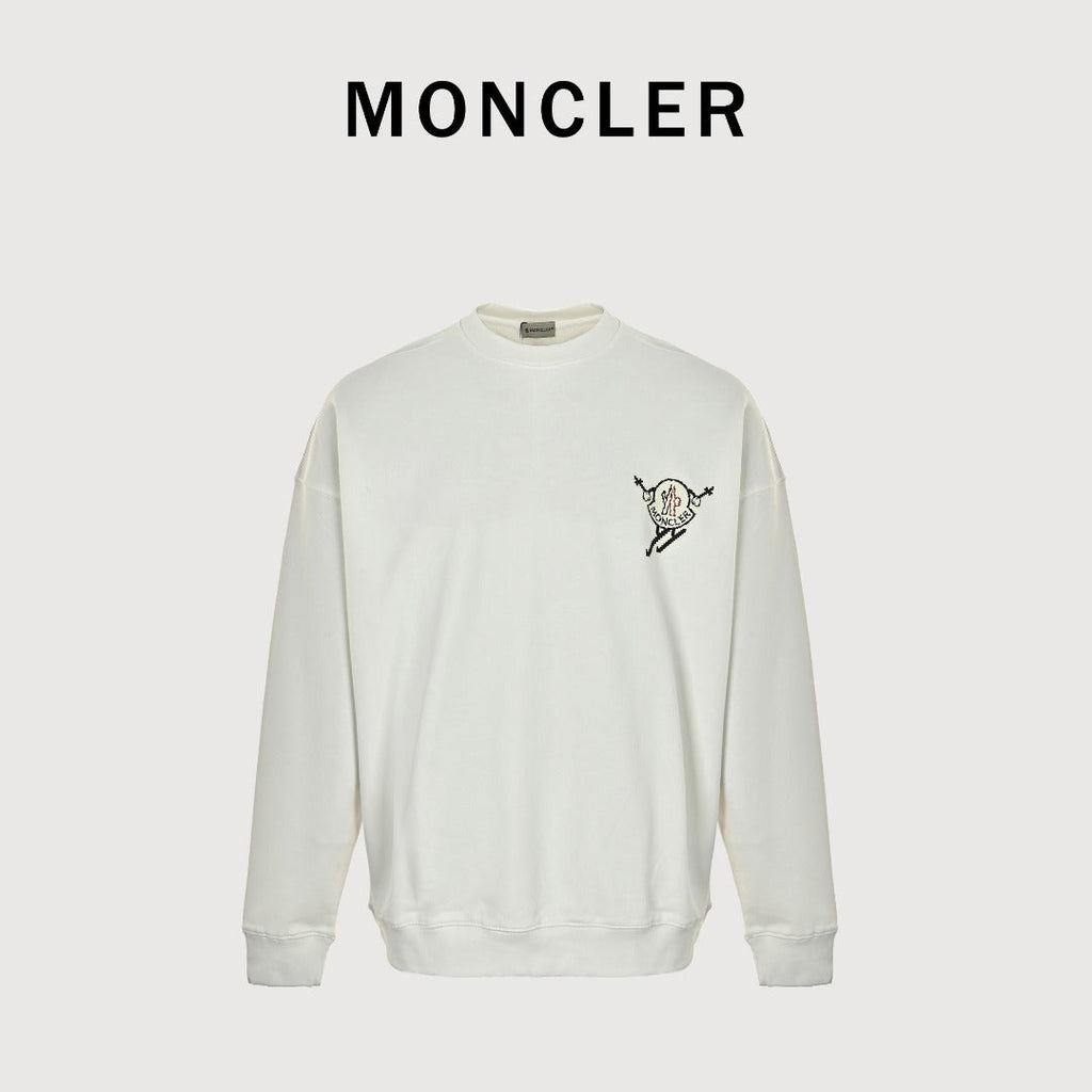 Moncler 26SS Chest Grenoble Man Logo Crew Neck Sweatshirt