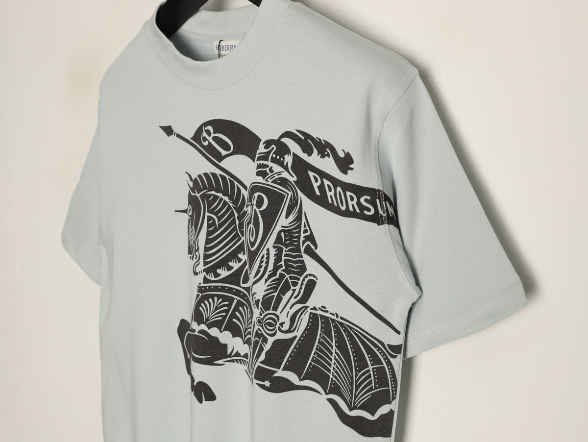 Burberry Equestrian Knight Graphic Short-Sleeve T-Shirt - Off-White