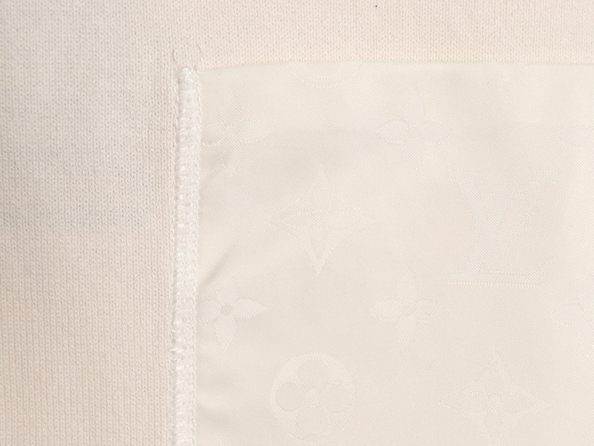 Louis Vuitton Jacquard Panel Short-Sleeve T-Shirt - Ecru