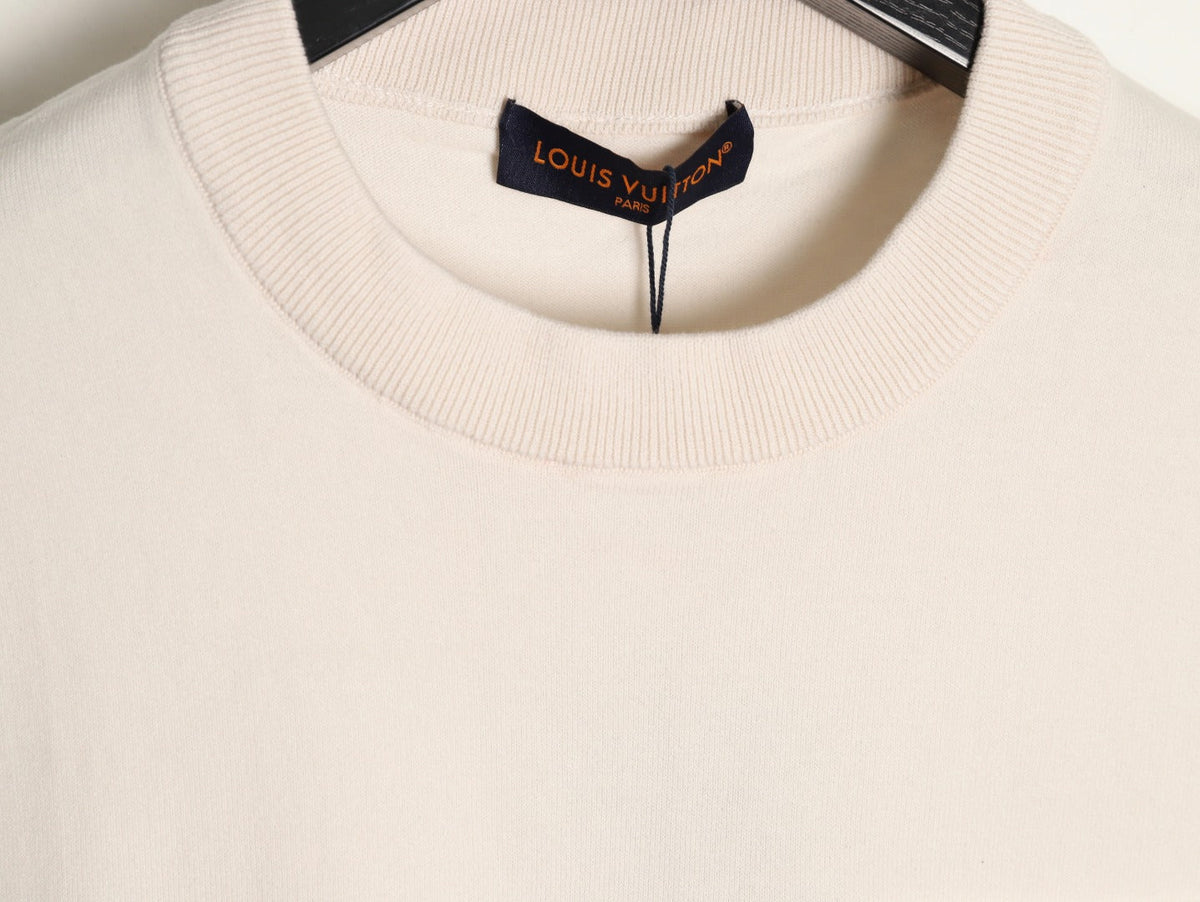 Louis Vuitton Jacquard Panel Short-Sleeve T-Shirt - Ecru