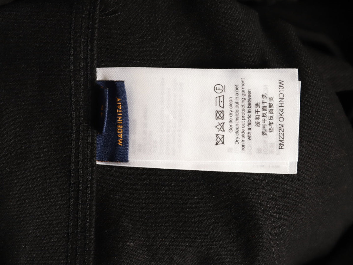 Louis Vuitton Monogram-Style Hooded Zip Jacket - Black