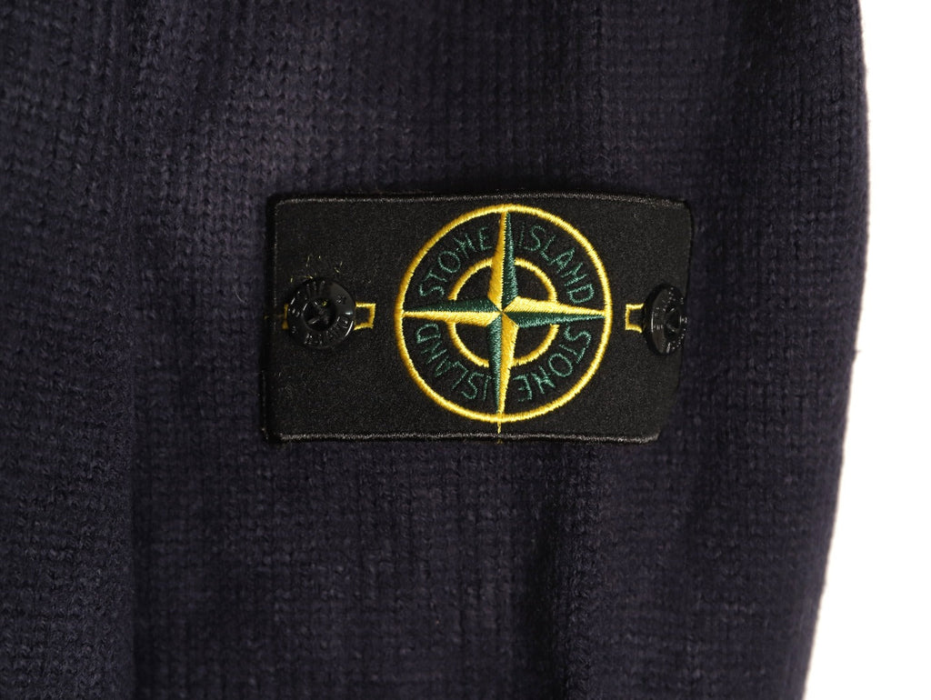 Stone Island Button-Front Knit Cardigan - Black